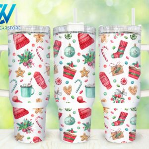 Christmas Vibes Custom Stanley Quencher 40oz Stainless Steel Tumbler With Handle