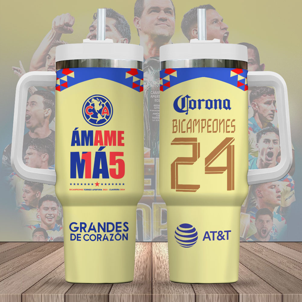 Club America Custom Stanley Quencher 40oz Stainless Steel Tumbler With Handle