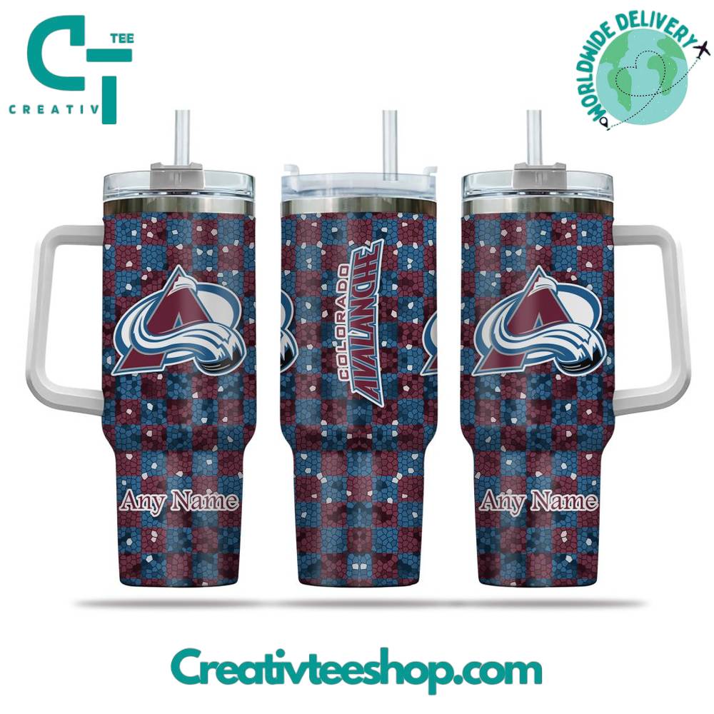 Colorado Avalanche NHL Custom Stanley Quencher 40oz Stainless Steel Tumbler With Handle