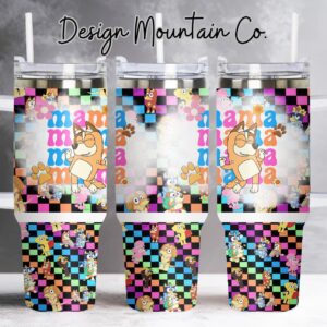 Cute Dog Custom Stanley Quencher 40oz Stainless Steel Tumbler With Handle