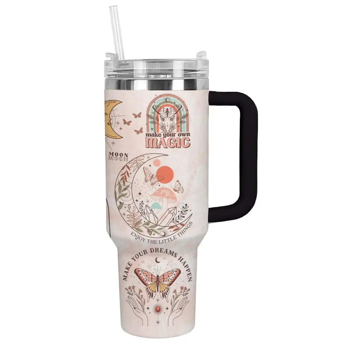 Daily Remind Custom Stanley Quencher 40oz Stainless Steel Tumbler With Handle