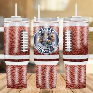 Dallas Cowboys NFL Custom Stanley Quencher 40oz Stainless Steel Tumbler With Handle