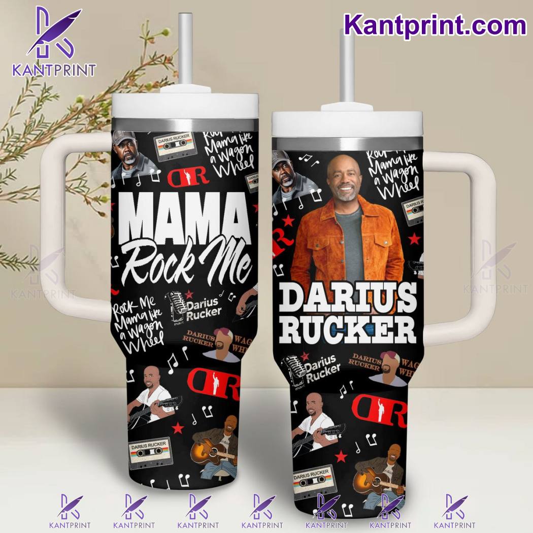 Darius Rucker Music Custom Stanley Quencher 40oz Stainless Steel Tumbler With Handle