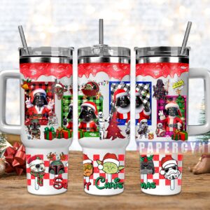 Darth Vader Star Wars Custom Stanley Quencher 40oz Stainless Steel Tumbler With Handle