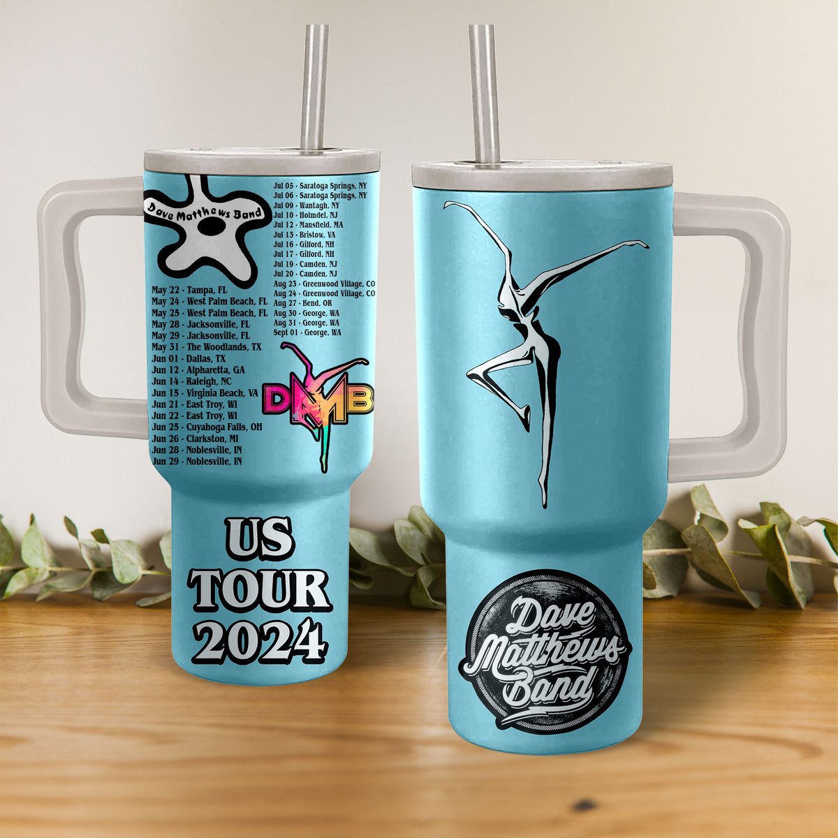 Dave Matthews Band Music Custom Stanley Quencher 40oz Stainless Steel Tumbler With Handle