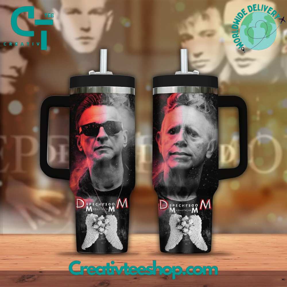 Depeche Mode Music Custom Stanley Quencher 40oz Stainless Steel Tumbler With Handle