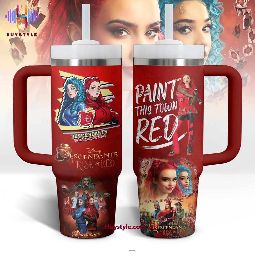Descendants TV Series Custom Stanley Quencher 40oz Stainless Steel Tumbler With Handle