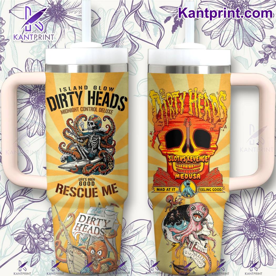 Dirty Heads Music Custom Stanley Quencher 40oz Stainless Steel Tumbler With Handle
