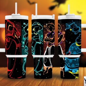 Disney Villains Cartoon Custom Stanley Quencher 40oz Stainless Steel Tumbler With Handle