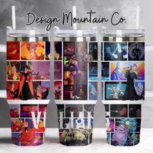 Disney Villains Disney Cartoon Custom Stanley Quencher 40oz Stainless Steel Tumbler With Handle