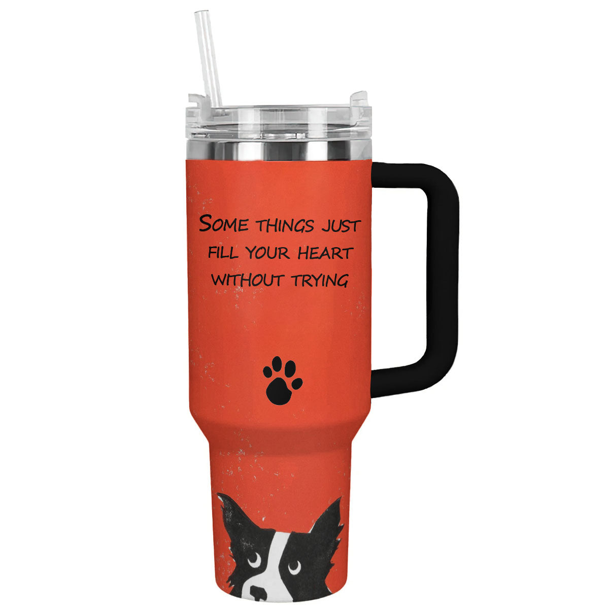 Dog Custom Stanley Quencher 40oz Stainless Steel Tumbler With Handle