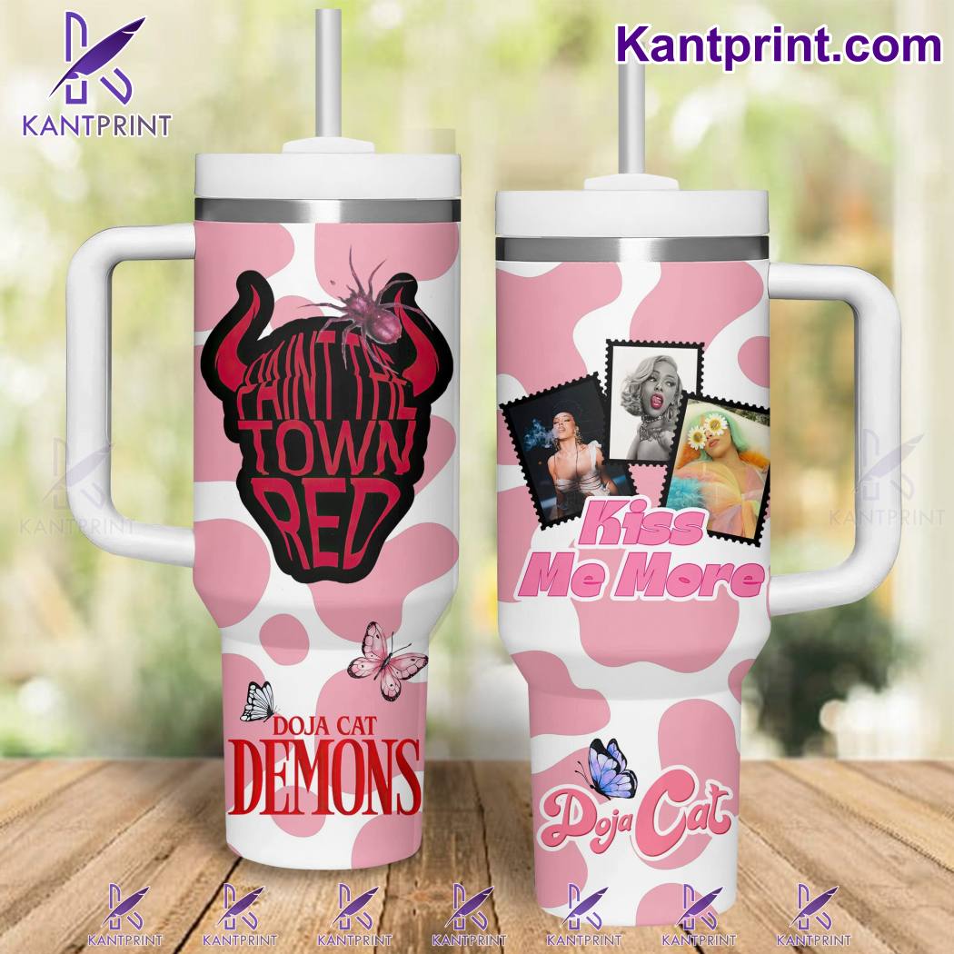 Doja Cat Music Custom Stanley Quencher 40oz Stainless Steel Tumbler With Handle