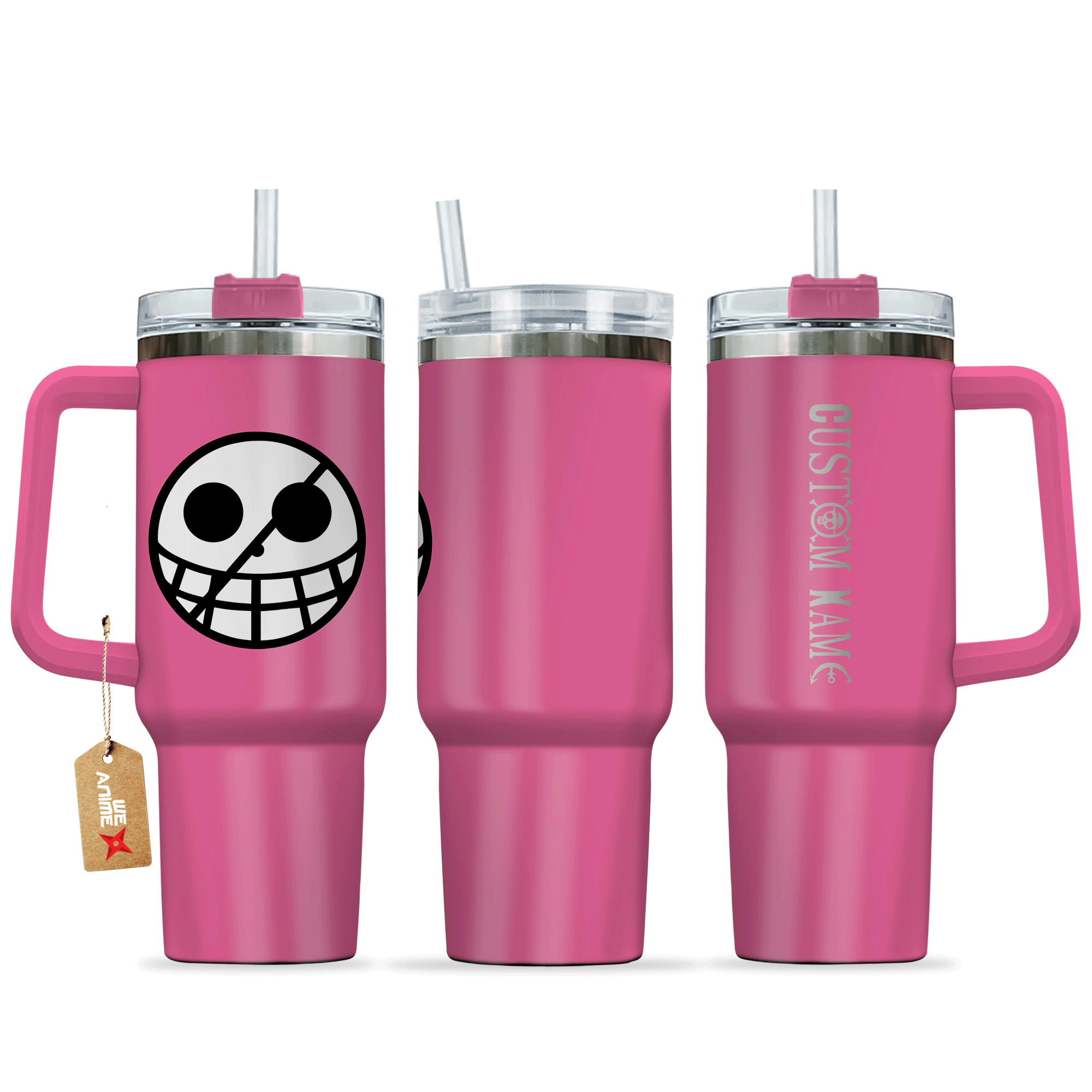 Donquixote Doflamingo One Piece Anime Custom Stanley Quencher 40oz Stainless Steel Tumbler With Handle