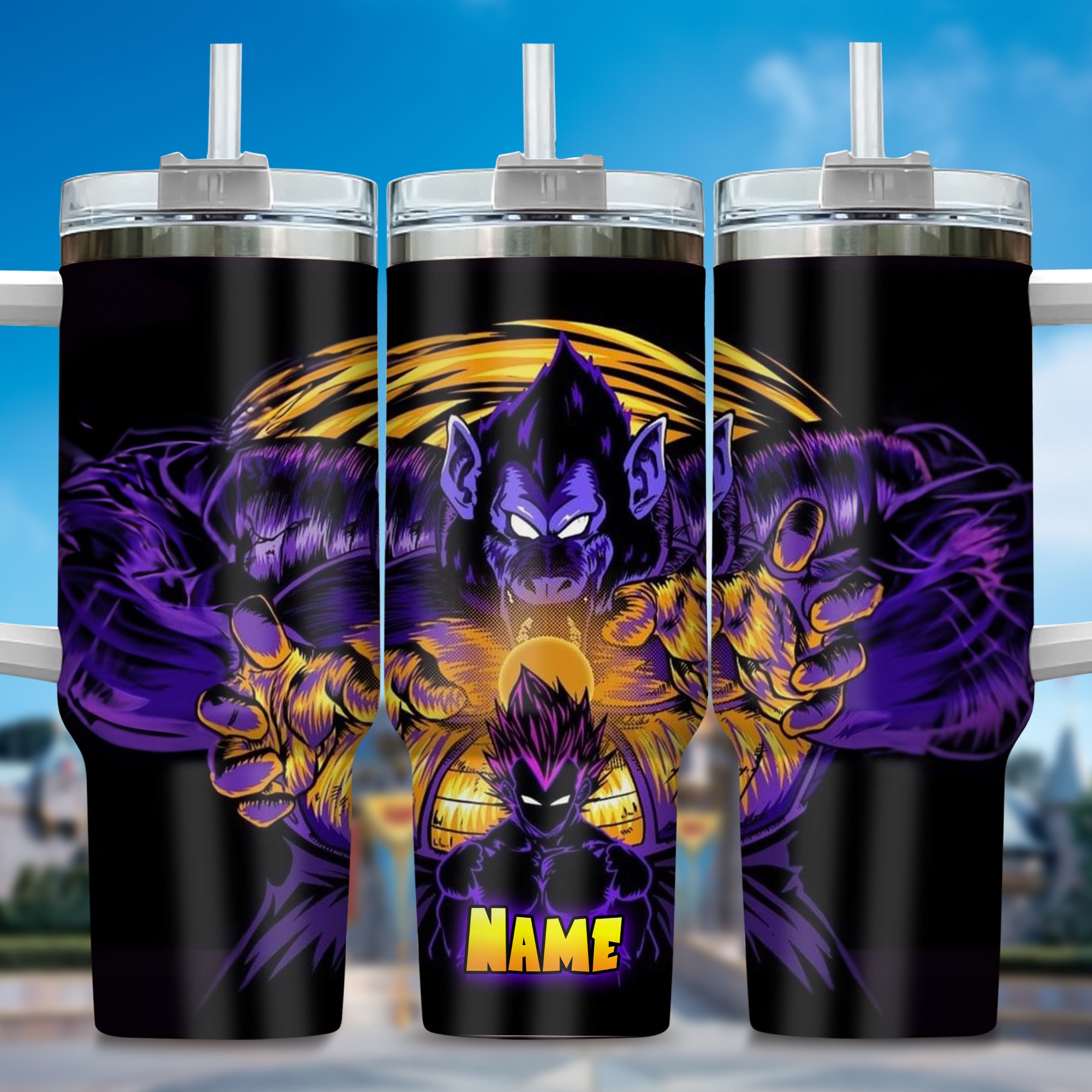 Dragon Ball Z Movies Custom Stanley Quencher 40oz Stainless Steel Tumbler With Handle