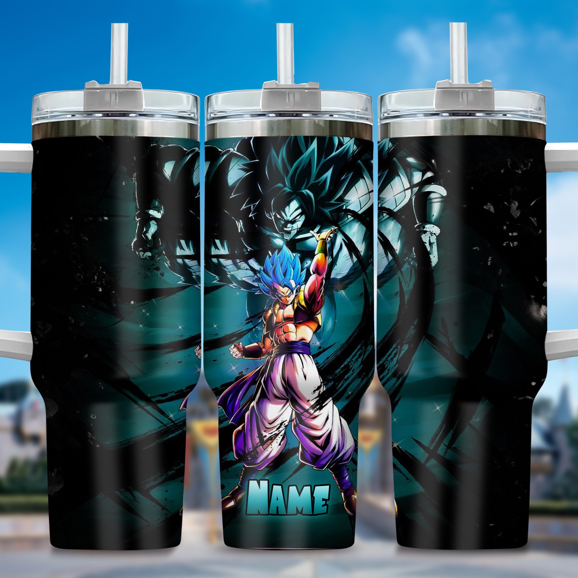 Dragon Ball Z Movies Custom Stanley Quencher 40oz Stainless Steel Tumbler With Handle