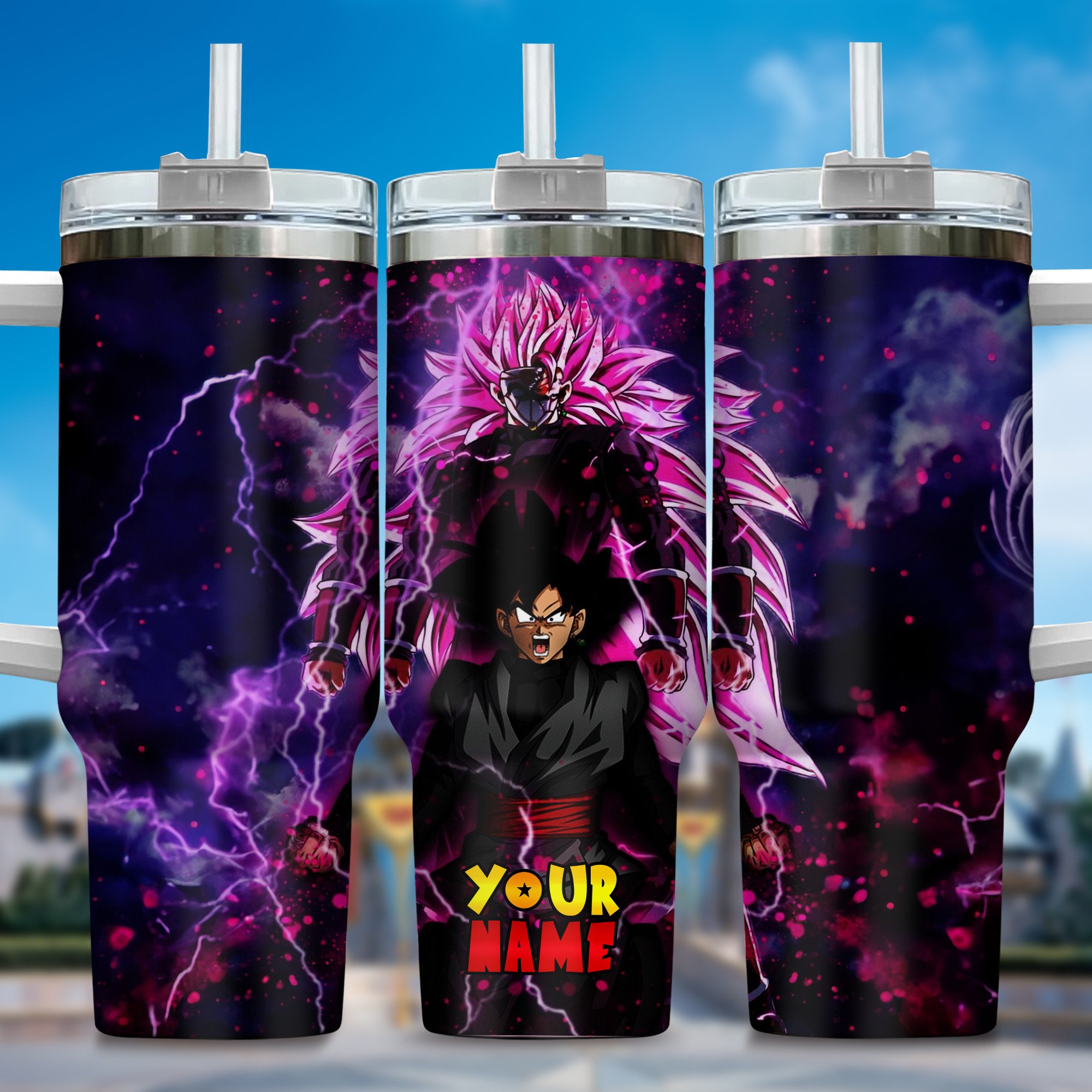 Dragon Ball Z Movies Custom Stanley Quencher 40oz Stainless Steel Tumbler With Handle