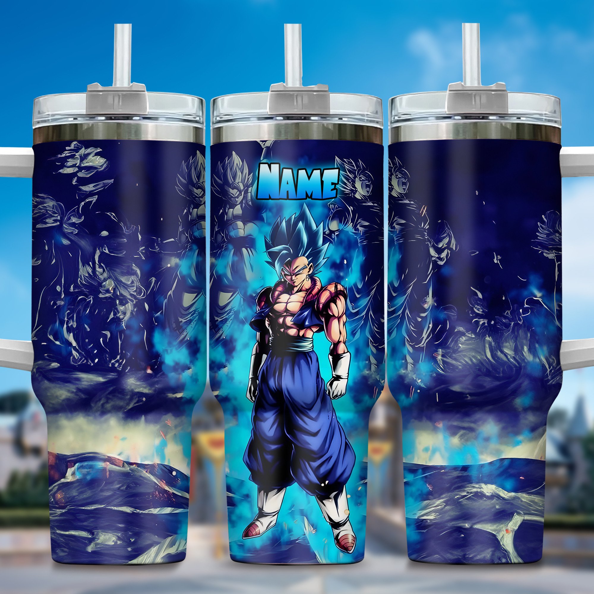 Dragon Ball Z Movies Custom Stanley Quencher 40oz Stainless Steel Tumbler With Handle
