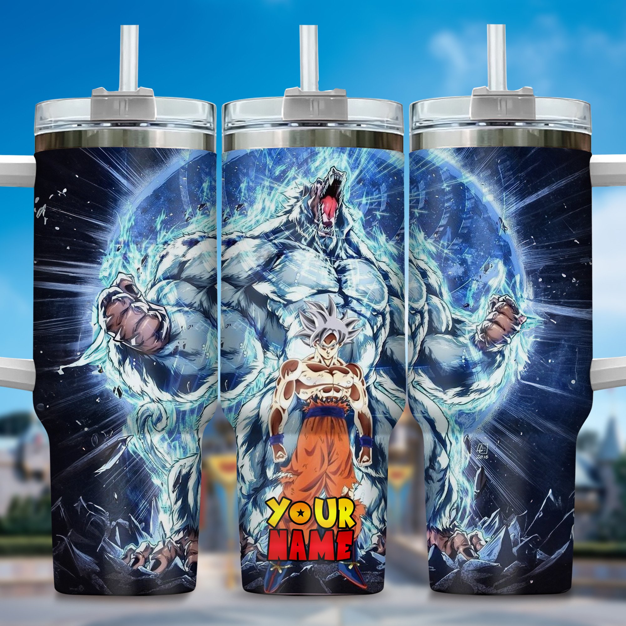 Dragon Ball Z Movies Custom Stanley Quencher 40oz Stainless Steel Tumbler With Handle