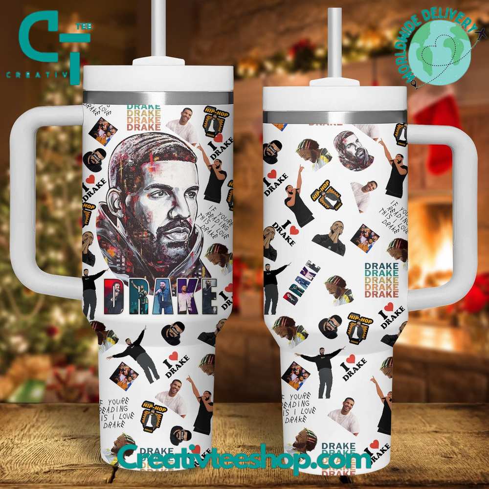 Drake Music Custom Stanley Quencher 40oz Stainless Steel Tumbler With Handle