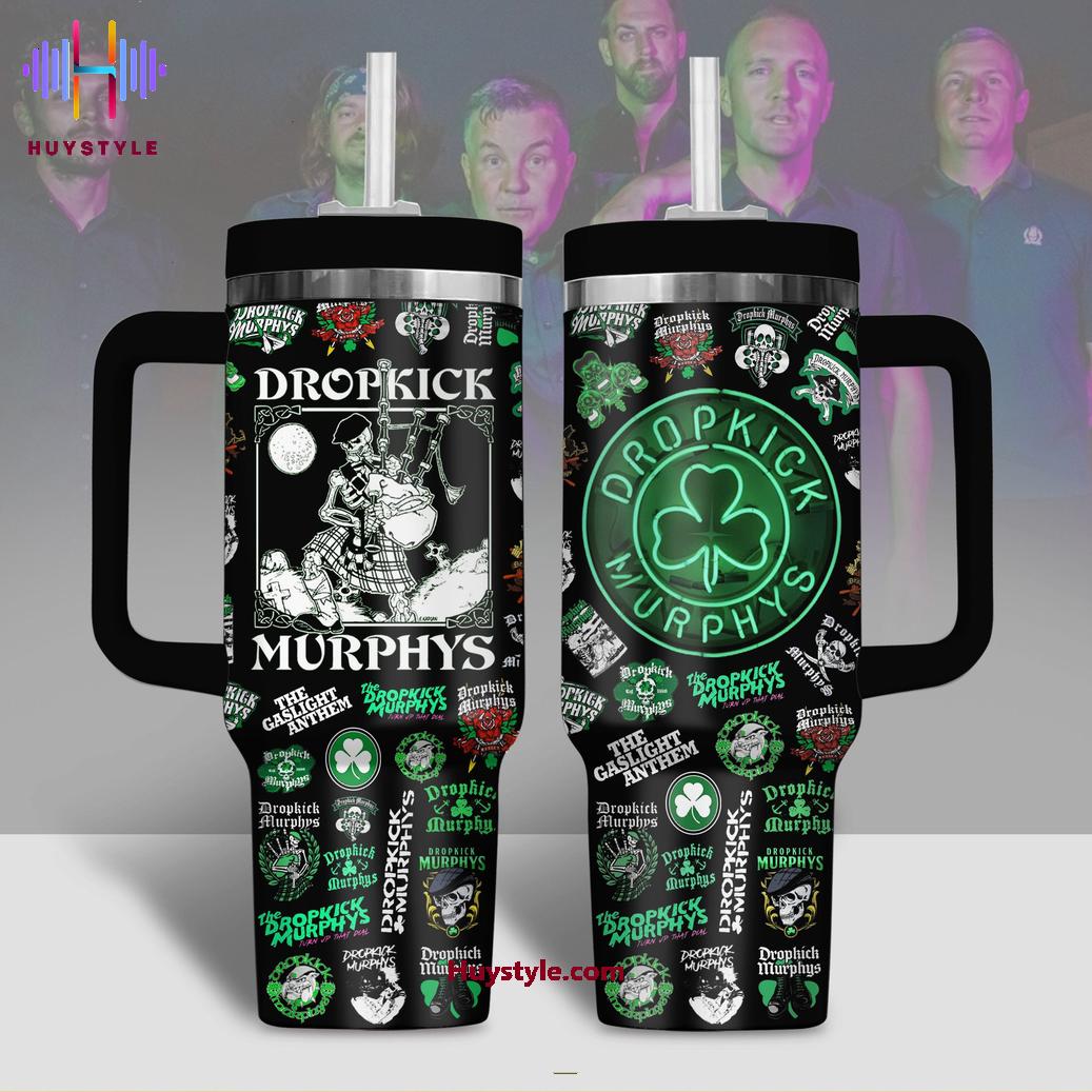 Dropkick Murphys Music Custom Stanley Quencher 40oz Stainless Steel Tumbler With Handle