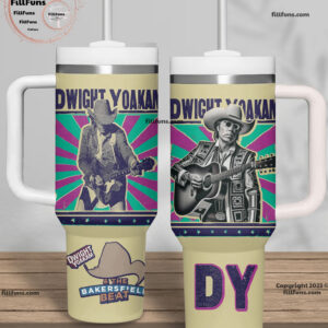 Dwight Yoakam & The Bakersfield Beat Music Custom Stanley Quencher 40oz Stainless Steel Tumbler With Handle