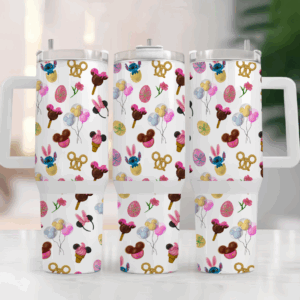 Easter Egg Custom Stanley Quencher 40oz Stainless Steel Tumbler With Handle