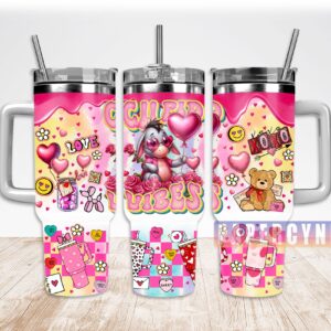 Eeyore Winnie The Pooh Custom Stanley Quencher 40oz Stainless Steel Tumbler With Handle
