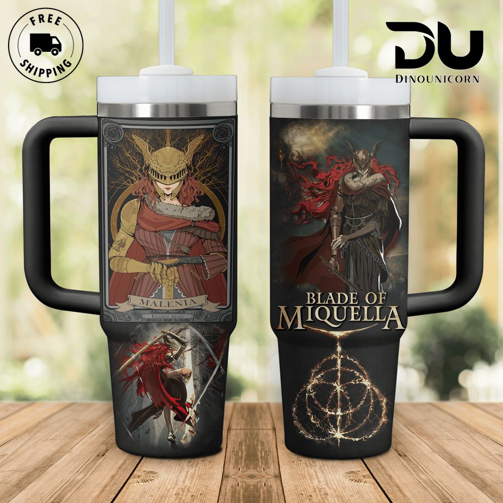 Elden Ring Games Custom Stanley Quencher 40oz Stainless Steel Tumbler With Handle