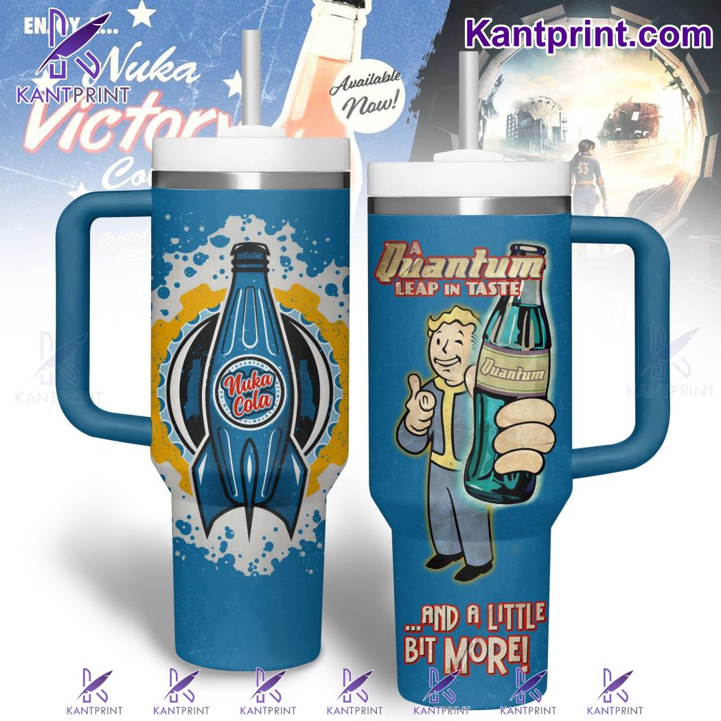 Fallout A Quantum Drinks Custom Stanley Quencher 40oz Stainless Steel Tumbler With Handle