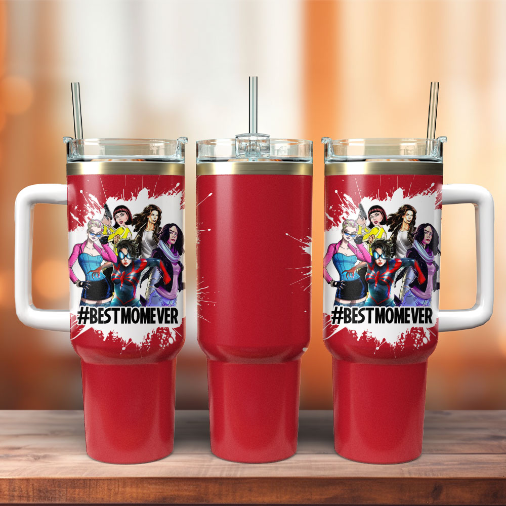Female Superheroes Movie Custom Stanley Quencher 40oz Stainless Steel Tumbler With Handle