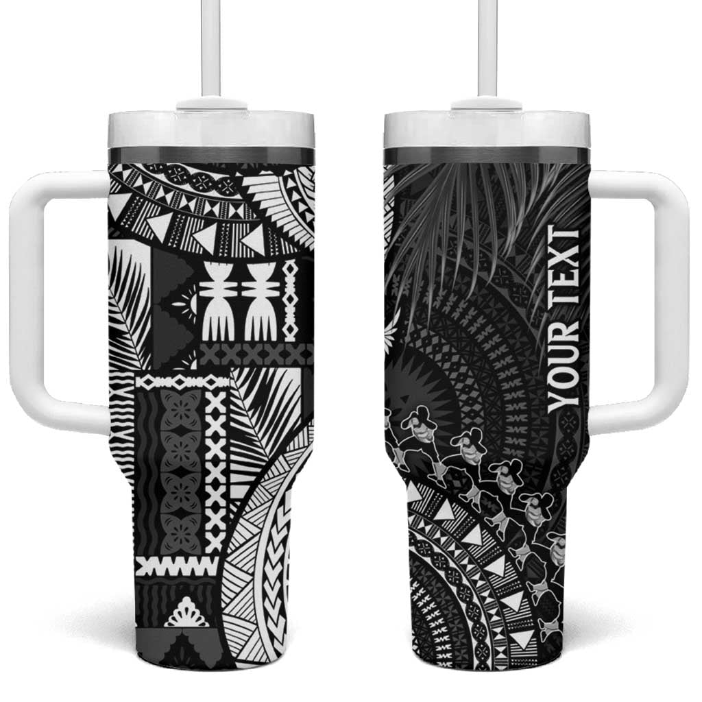 Fiji Rugby Bula Masi Fish Tail Kaivity Cibi Black Custom Stanley Quencher 40oz Stainless Steel Tumbler With Handle