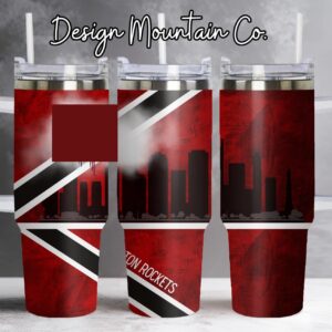 Flag of Trinidad and Tobago Custom Stanley Quencher 40oz Stainless Steel Tumbler With Handle