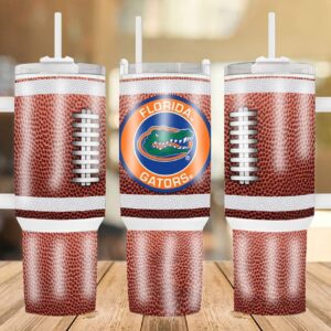 Florida Gators Football Team NCAA Custom Stanley Quencher 40oz Stainless Steel Tumbler With Handle