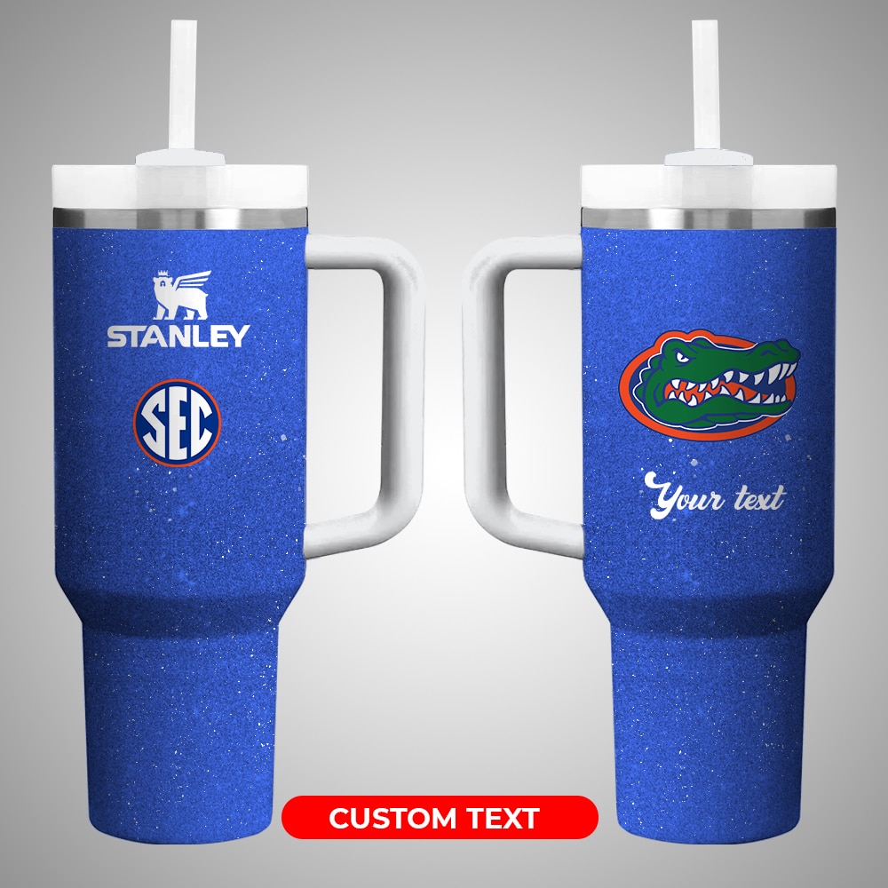 Florida GatorsÂ NCAA Custom Stanley Quencher 40oz Stainless Steel Tumbler With Handle
