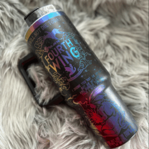 Fourth Wing Inspired Dragon Custom Stanley Quencher 40oz Stainless Steel Tumbler With Handle
