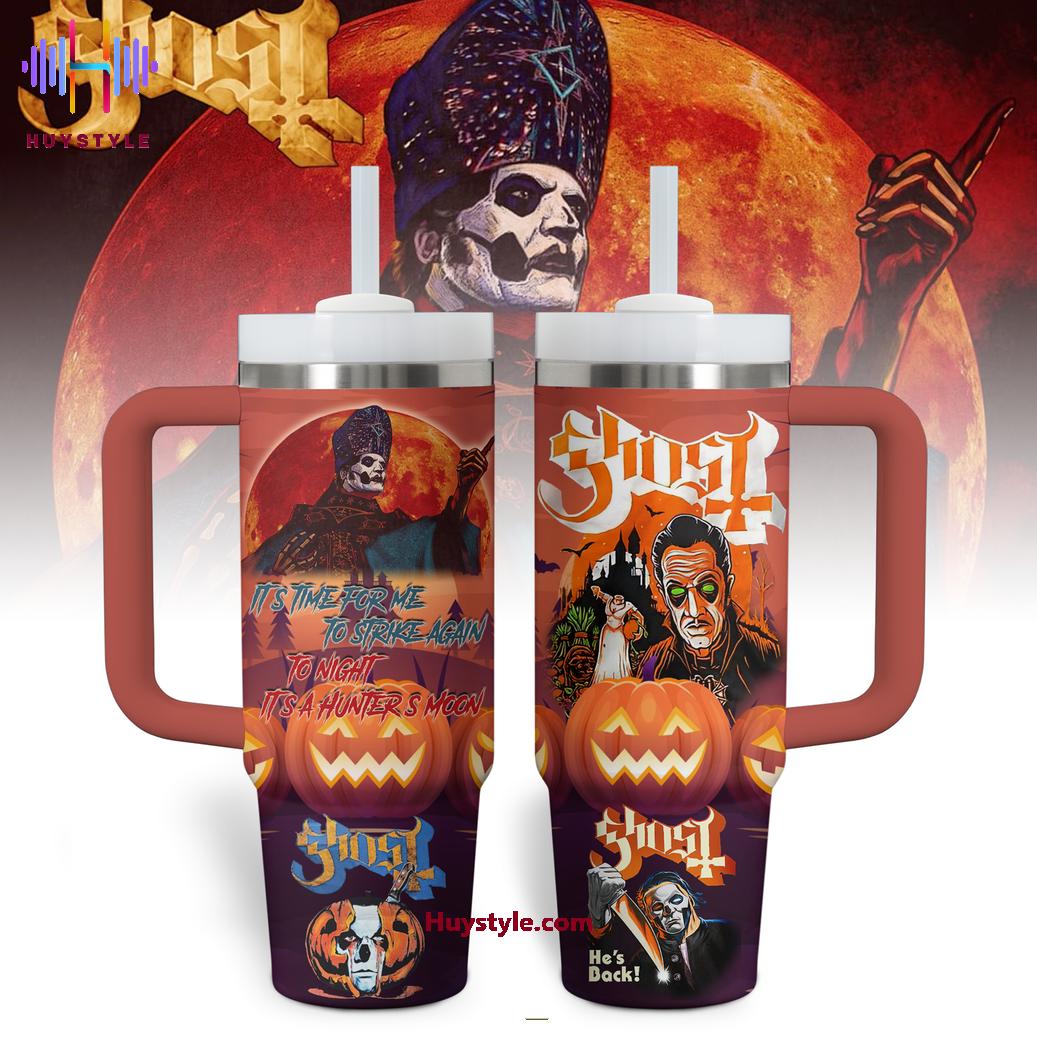 Ghost Music Custom Stanley Quencher 40oz Stainless Steel Tumbler With Handle