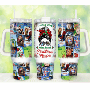 Girl Christmas Movies Custom Stanley Quencher 40oz Stainless Steel Tumbler With Handle