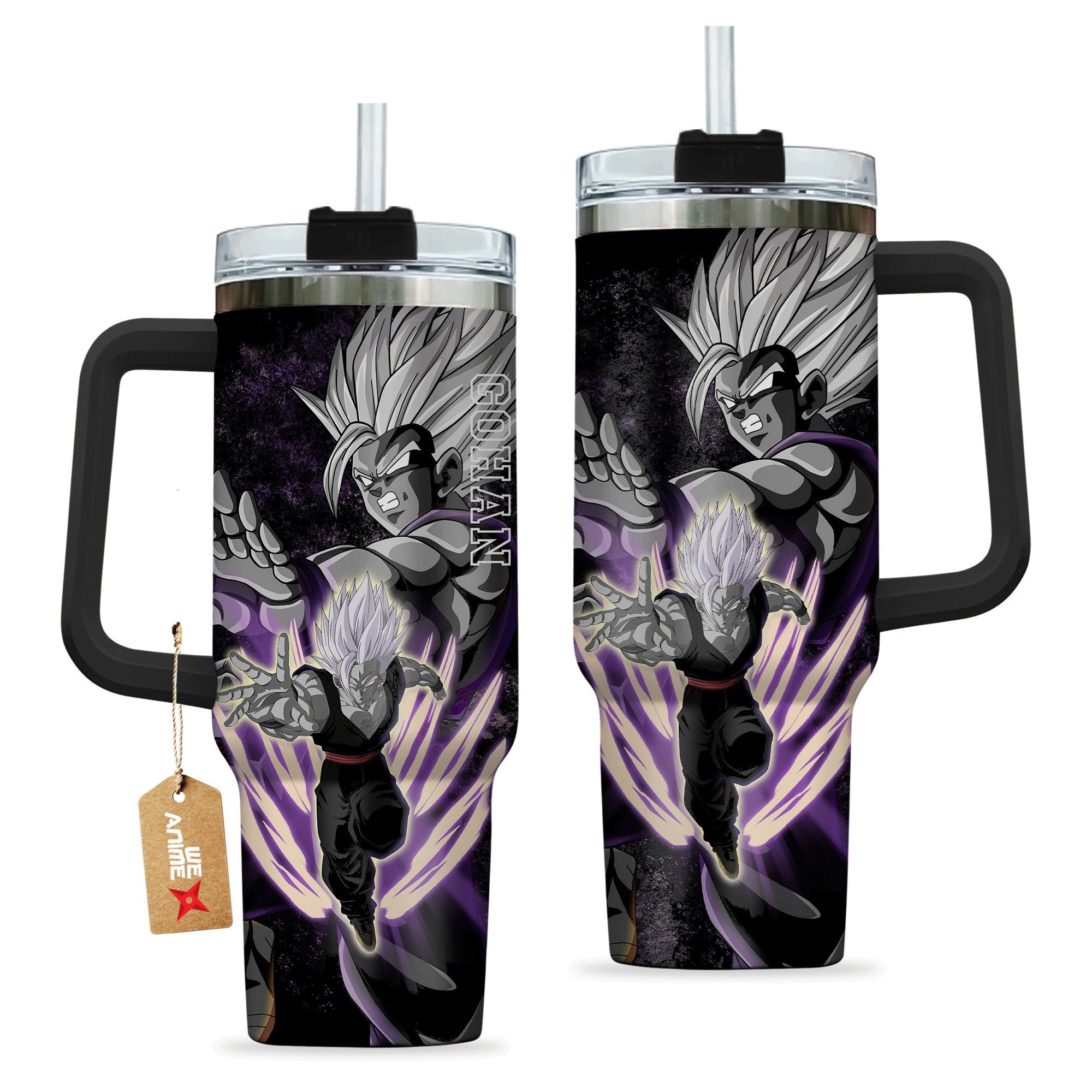 Gohan Beast Dragon Ball Anime Custom Stanley Quencher 40oz Stainless Steel Tumbler With Handle