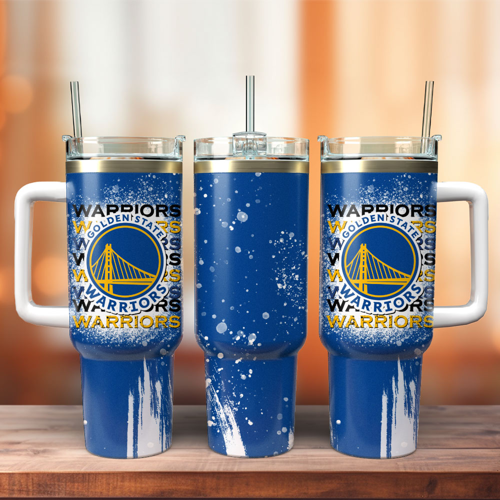 Golden State Warriors NBA Sport Custom Stanley Quencher 40oz Stainless Steel Tumbler With Handle