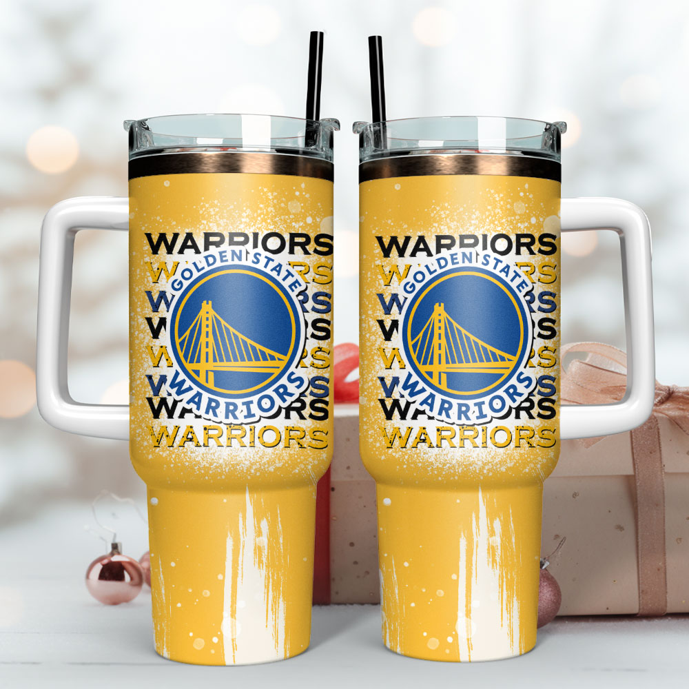 Golden State Warriors NBA Sport Custom Stanley Quencher 40oz Stainless Steel Tumbler With Handle