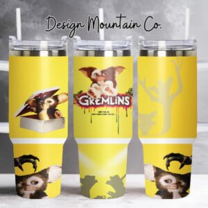 Gremlins Movies Custom Stanley Quencher 40oz Stainless Steel Tumbler With Handle