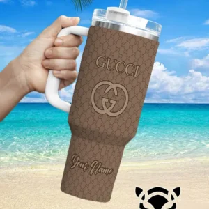 Gucci Brand Custom Stanley Quencher 40oz Stainless Steel Tumbler With Handle