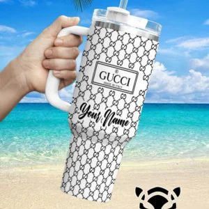 Gucci Brand Custom Stanley Quencher 40oz Stainless Steel Tumbler With Handle