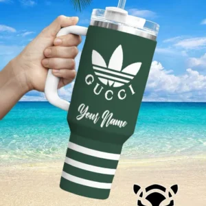 Gucci Brand Custom Stanley Quencher 40oz Stainless Steel Tumbler With Handle