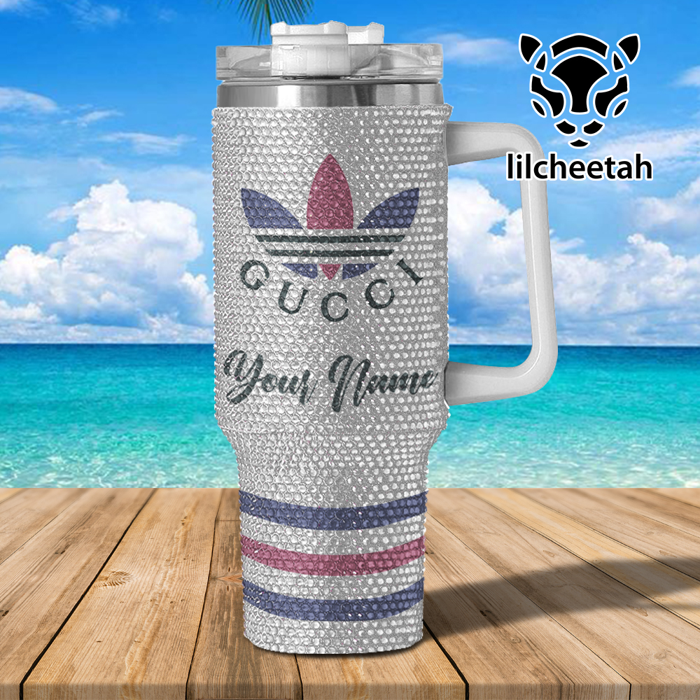 Gucci Brand Custom Stanley Quencher 40oz Stainless Steel Tumbler With Handle