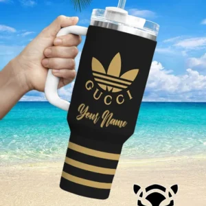 Gucci Brand Custom Stanley Quencher 40oz Stainless Steel Tumbler With Handle