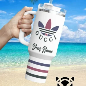 Gucci Brand Custom Stanley Quencher 40oz Stainless Steel Tumbler With Handle