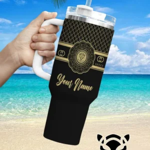Gucci Brand Custom Stanley Quencher 40oz Stainless Steel Tumbler With Handle