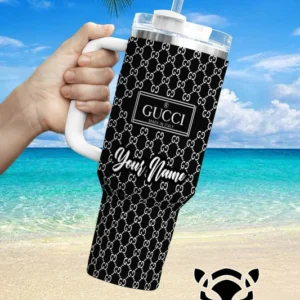 Gucci Brand Custom Stanley Quencher 40oz Stainless Steel Tumbler With Handle