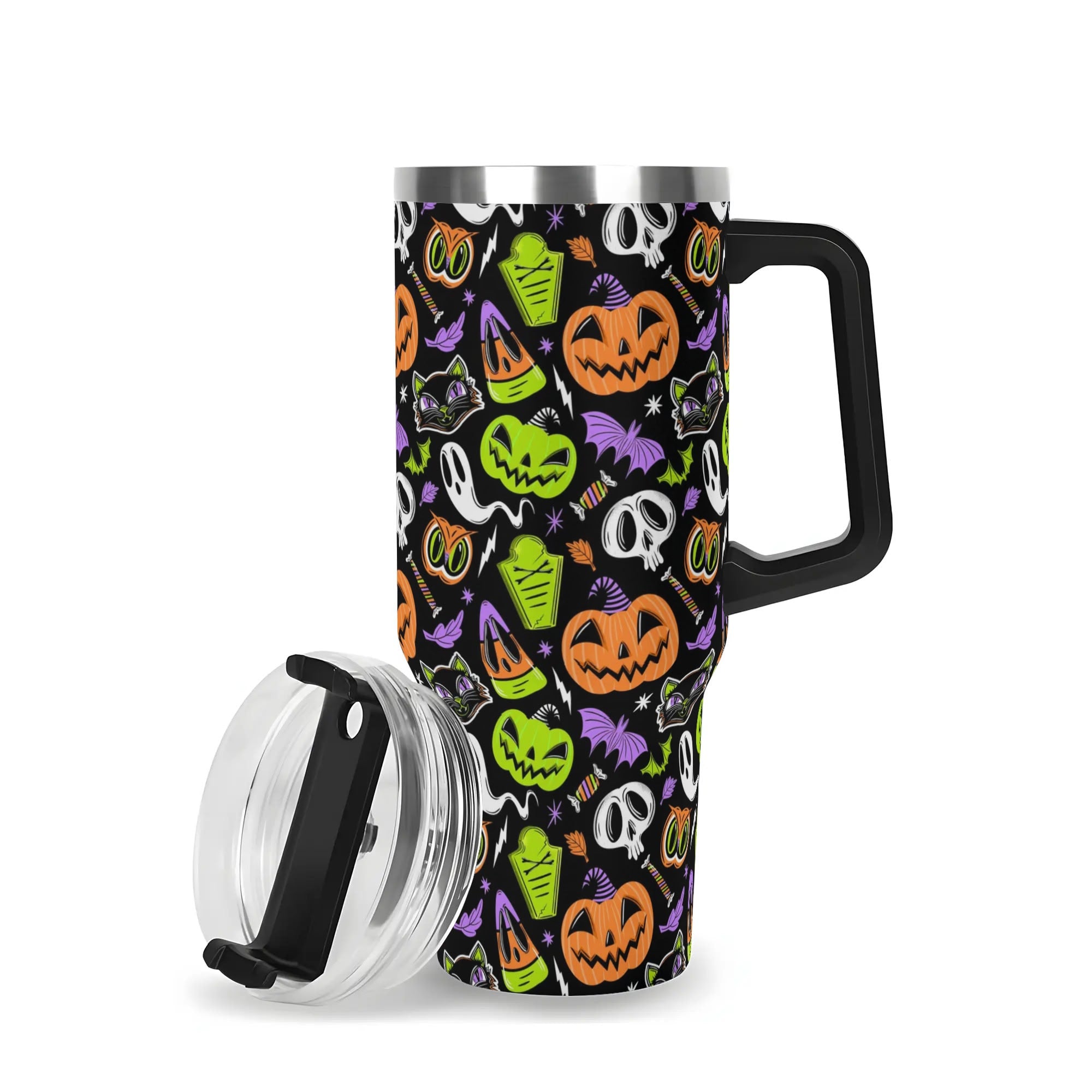 Halloween The Creeps Custom Stanley Quencher 40oz Stainless Steel Tumbler With Handle